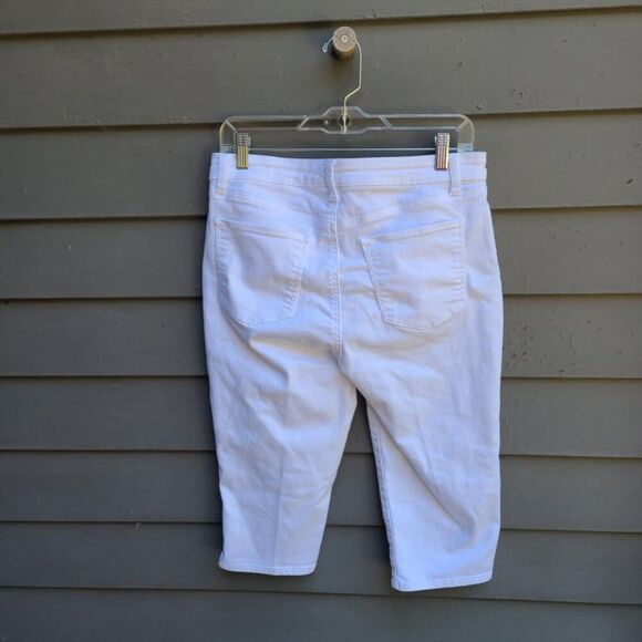 Talbots White Flawless Petal Pusher Jeans no Cuffs size 8P - Picture 5 of 11